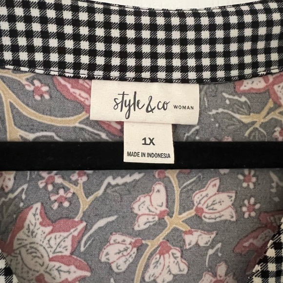 Style and Co blouse size 1X (J117) - Picture 2 of 6